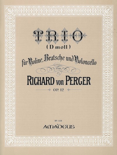 Trio in D minor op. 12, for violin, viola and cello, Score and parts