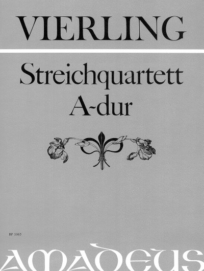 Quartet A major op. 76, for 2 violins, viola and cello, Set of parts
