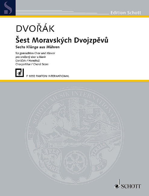 Six Moravian Songs, for mixed choir and piano, Choral score