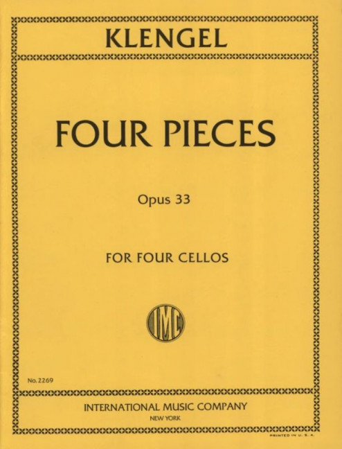 Four Pieces op. 33, for 4 Cellos