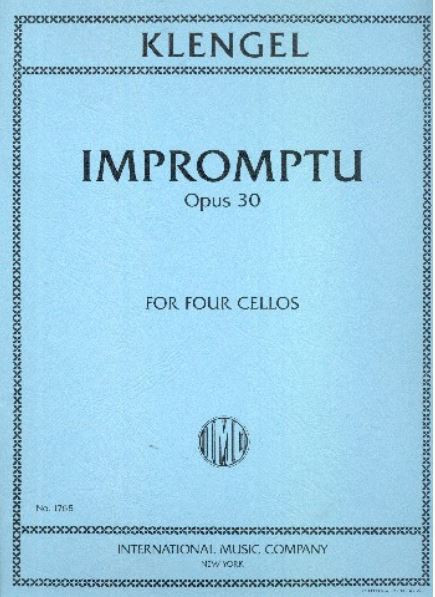 Impromptu op. 30, for 4 Cellos, Score and parts