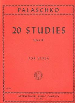 Twenty Studies op. 36, for viola