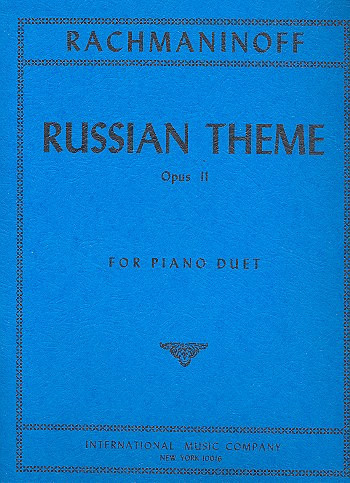 Russian Theme op. 11/3, for piano (4 hands)
