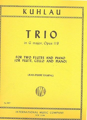Trio G major op. 119, for Flute, Cello and Piano