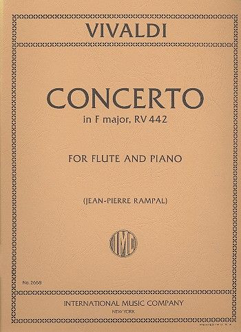 Concerto in F Major, for Flute and Piano