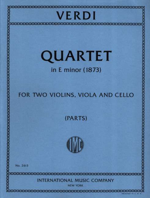 Quartet in E minor, for 2 violins, viola and cello, Set of parts
