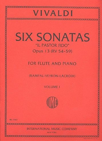 Six Sonatas, vol. 1, for Flute: op. 13/1, 13/2, 13/13