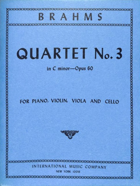 Quartet No. 3 in C minor op. 60, for violin, viola, cello and piano, Set of parts