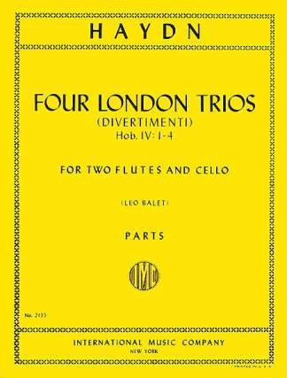 Four London Trios Hob. IV: Nos. 1-4 (Divermenti), Set of parts