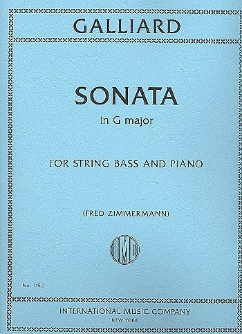 Sonata in G major, for Double Bass and Piano, Score and parts
