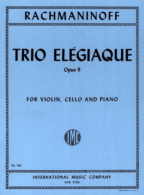 Trio Elegiaque op. 9, for violin, cello and piano
