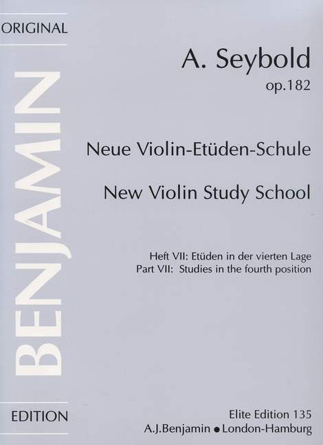 New Violin Study School op. 182 Vol. 4, A selection of the most valuable Studies for the Violin progressively arranged. Studies in the second position. First and second positions combined