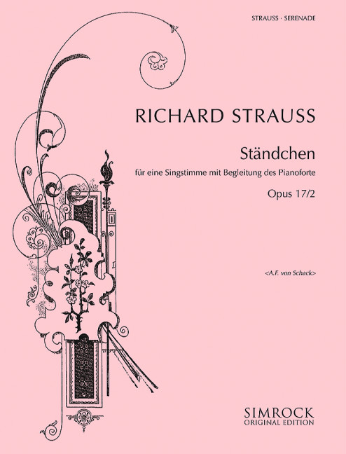 Six Songs op. 17/2, No. 1 Serenade in F#, for voice and piano