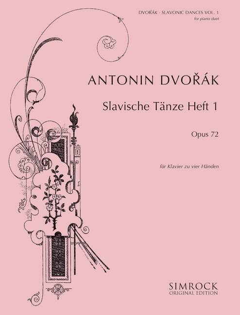 Slavonic Dances op. 72 Issue 1, No. 1-4, for piano (4 hands)
