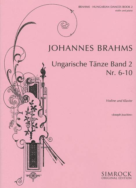 Hungarian Dances Vol. 2, No. 6-10, for violin and piano