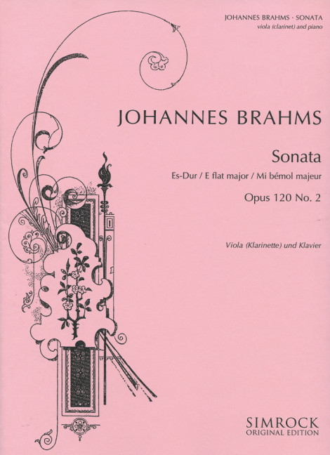 Sonata in E Flat Major op. 120/2, for viola (clarinet) and piano