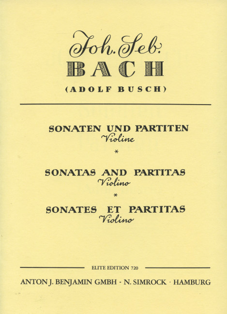Sonatas and Partitas, for violin