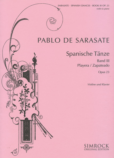 Spanish Dances op. 23 Vol. 3, for violin and piano