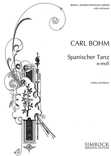 Spanish Dance in E Minor, for violin and piano