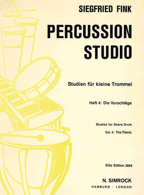 Studies for Snare Drum Vol. 4, Die Vorschläge, for Side/Snare drum