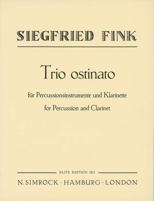 Trio Ostinato, for percussion and clarinet (bass clarinet)