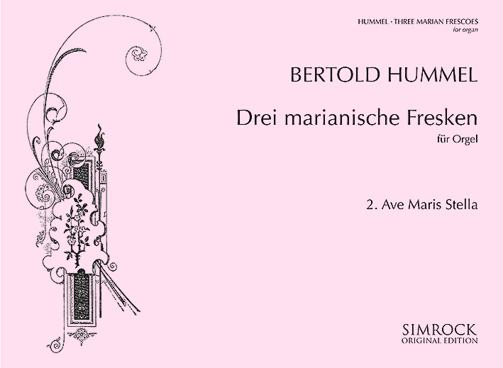 Three Marian Frescos op. 42, 2. Ave Maris Stella, for organ