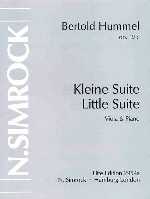 Little Suite op. 19c, for viola and piano