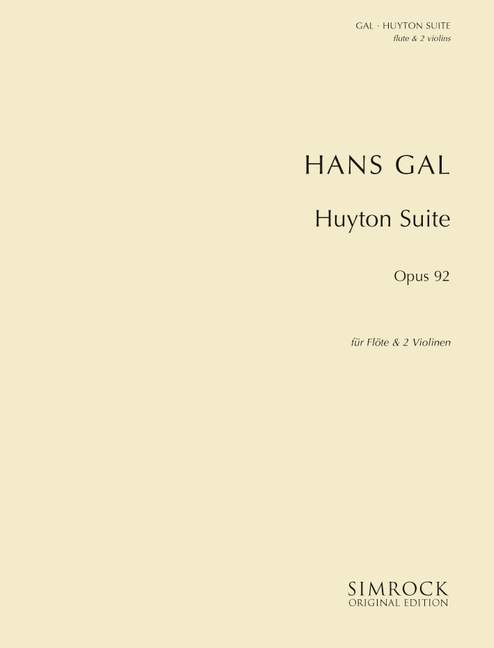 Huyton Suite op. 92, for Flute and 2 Violins, Set of parts