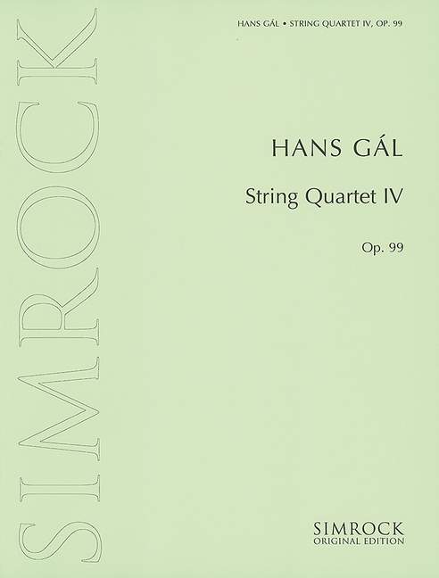 String Quartet 4 op. 99, Set of parts
