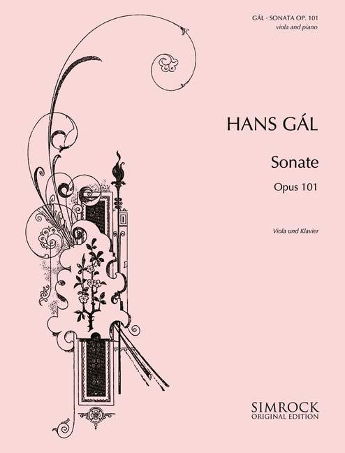 Sonata in A op. 101, for viola and piano
