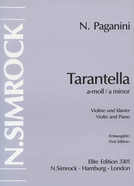 Tarantella in A Minor, for violin and piano