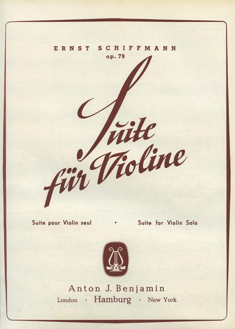 Suite op. 79, for violin