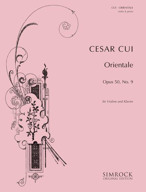 Orientale op. 50/9, from Kaleidoscope, for violin and piano
