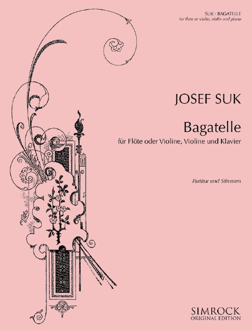 Bagatelle in F major, for flute (violin), Violin and piano