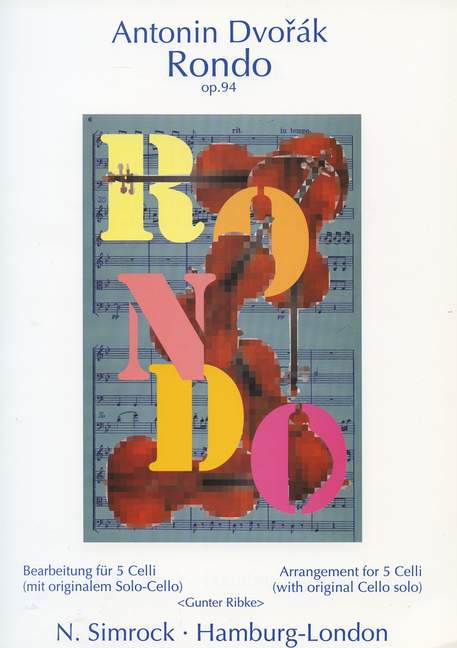 Rondo op. 94, for 5 cellos, Score and parts