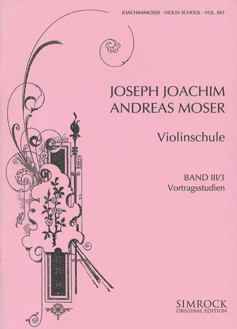 Violin School Vol. 3, 3rd part: Studies in Interpretation