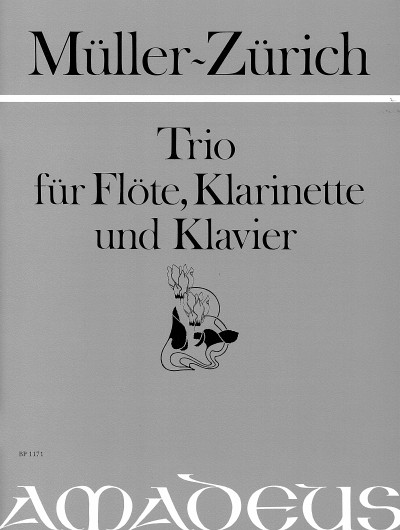 Trio op. 70, for flute, clarinet and piano, Score and parts