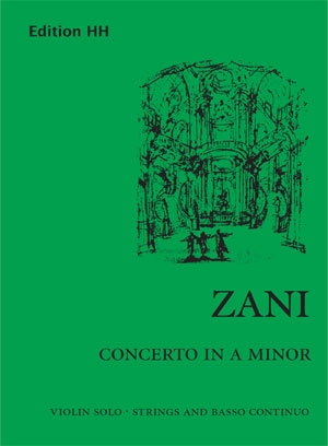 Concerto in A minor, for violin, strings and basso continuo, Study score