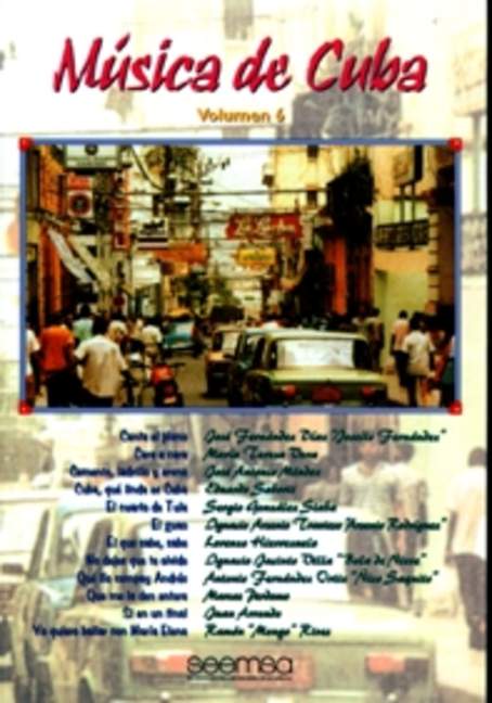 Music of Cuba Vol. 6, for piano and voice, Tune book