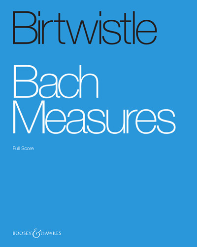 Bach Measures, for chamber orchestra, Score