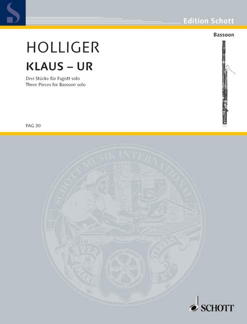 Klaus-ur, Three Pieces, for bassoon