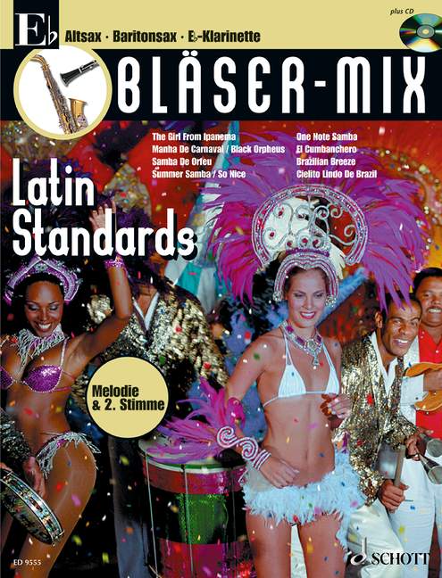 Brass and Wind, Latin Standards, for Eb-instruments (clarinet, alto saxophone, baritone saxophone)
