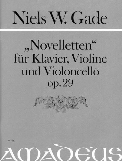 Noveletten op. 29, for violin, cello and piano, Score and parts