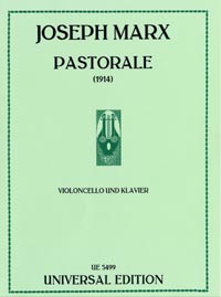 Pastorale, for cello and piano, Score