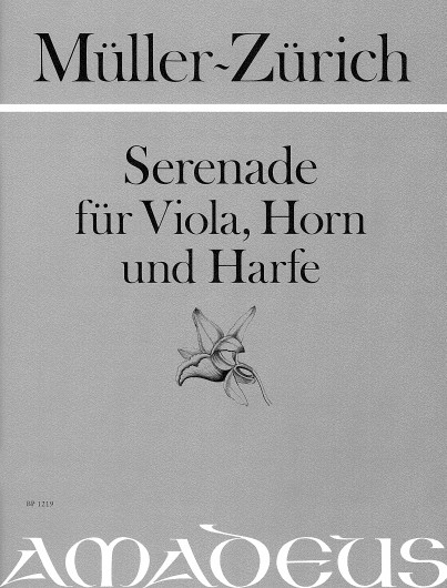 Serenade op. 51, for viola, horn and harp, Score and parts