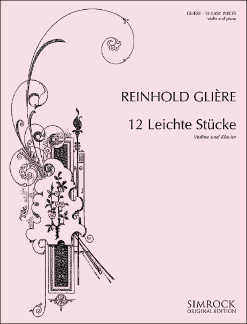 12 easy pieces op. 45, for violin and piano