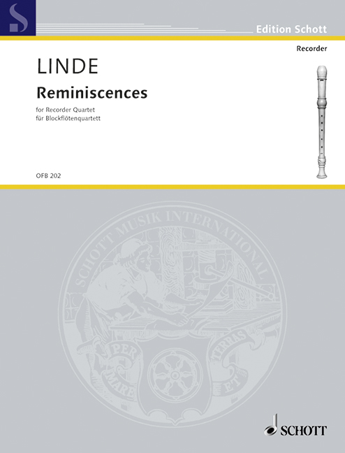 Reminiscences, for 4 recorders (ATTB), Score and parts