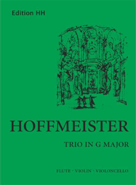 Trio in G major, for flute, violin and cello, Score and parts