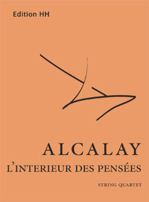 L'intereur des pensées, for string quartet, Score and parts
