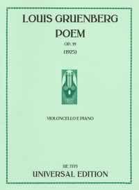 Poem op. 19, for violoncello and piano, Score